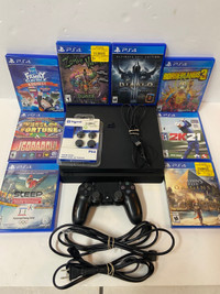PS4 1 TB console + controller + 8 games