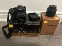 Nikon D5600 + 50mm Lens | $700