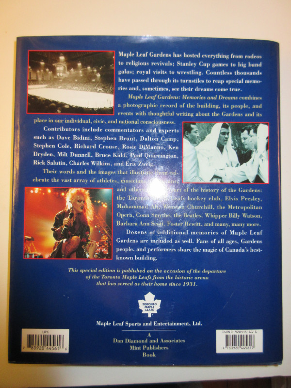 Book:  Memories and Dreams Maple Leaf Gardens in Non-fiction in Timmins - Image 2