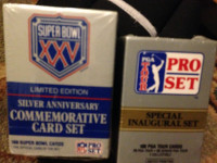 Super Bowl & PGA Trading cards