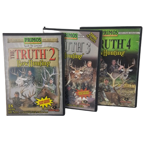 Lot of 3 Hunting DVD PRIMOS The Truth Bow Hunting