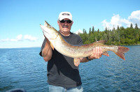 Fishing at Michel Lodge on Dore Lake