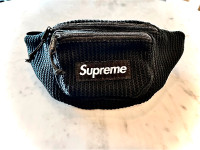 Supreme String Waist Bag Bumbag Black Authentic