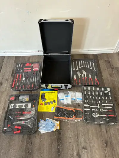 Manual Tool Set 4-layer Toolbox Portable Toolbox With Wheels , View more