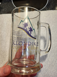 Klondike Gold Rush Centennial glass beer stein