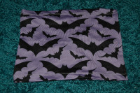 Purple Bats Tube Top Crop Top Halloween Spooky Creepy Cute NWT