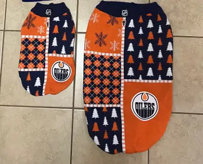 Edmonton Oilers Christmas Dog Sweaters