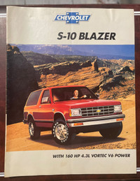 1989 Chevy S-10 Blazer Brochure