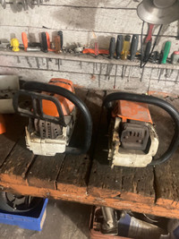Two stihl chainsaws for sale