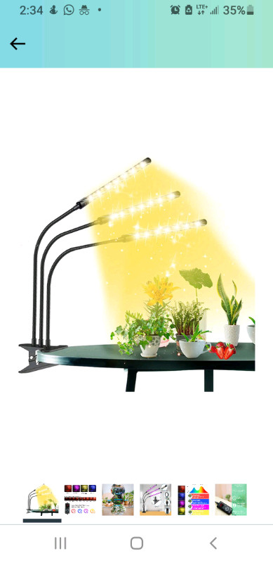 Indoor light for plants with timer in Home Décor & Accents in Mississauga / Peel Region - Image 3