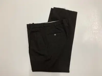 Men wool dress pants trousers petite dark brown, View more