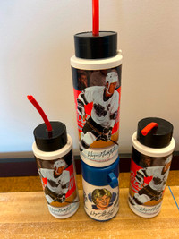 Wayne Gretzky Aladdin thermos & 3 coke water bottles $99