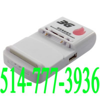 Universal Battery Charger With USB Port Output For Mobile Phone