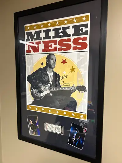 Mike Ness/Social D framed autographed poster., View more