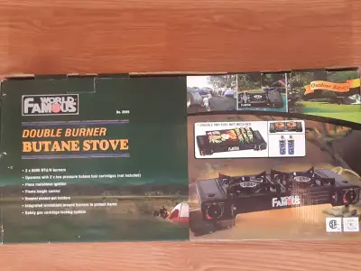 World Famous Portable Double Burner Butane Stove, View more