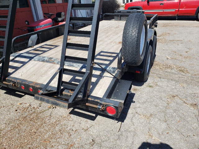 remorque car hauler 10000 lbs ...pas d'inspection..échange dans Remorques utilitaires  à Lanaudière