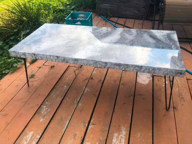 Epoxy Marble Coffee or Patio table in Coffee Tables in Belleville