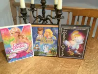 3 DVD  cendrillon  Barbie -  Princesse  maison non fumeur