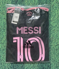 Lionel Messi's Inter Miami CFBlack and pink  away Jersey