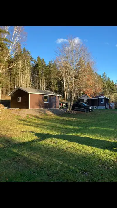 Small log home , 1 bed bedroom ,could be converted to 2 bedroom , 25 mins from St.fx 10 mins to St.A...
