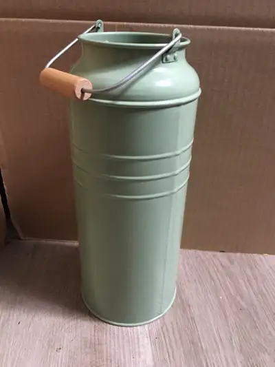Metal milk can vase , View more