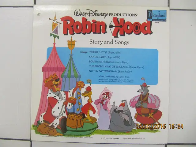 ClassicWaltDisneyProductionsRobinHoodStory and Songs Circa1973 in Arts & Collectibles in Mississauga / Peel Region - Image 4