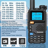 Quansheng UV 5R PLUS (UV-K5) VHF/UHF Ham Airband Radio Unlocked