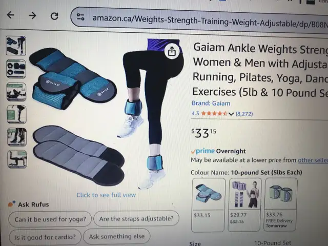 Gaiam ankle weights in Other in Markham / York Region - Image 2