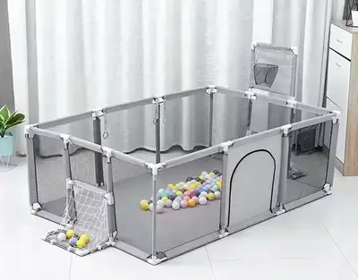 BRAND NEW Large Baby/Kids Playpen – Light Gray, View more