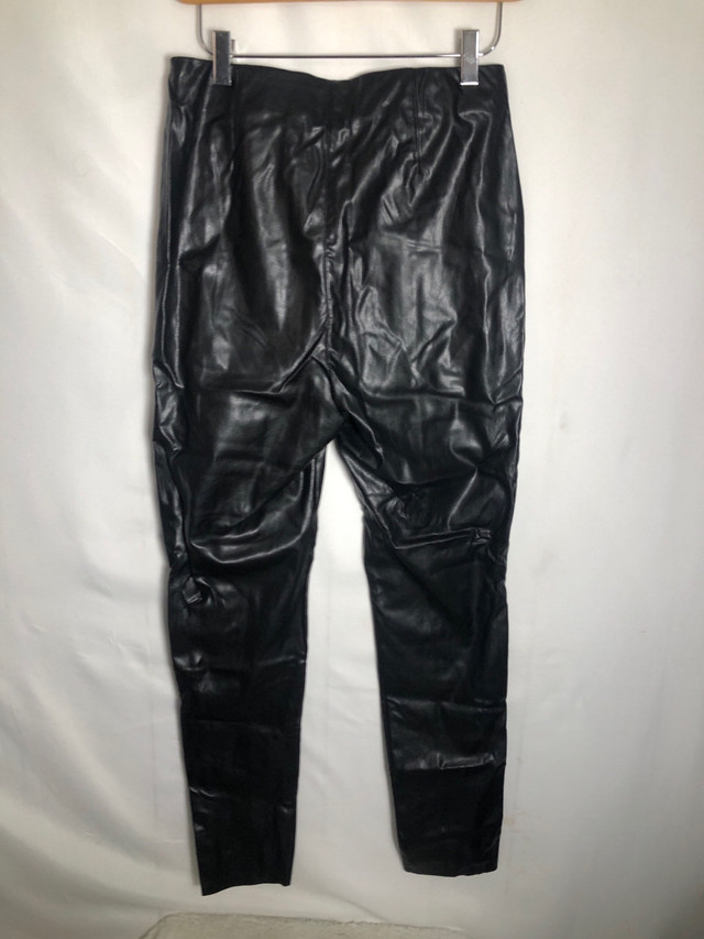 Womens Black Faux Leather Pants. Size 10. H&M. New with Tags. in Women's - Bottoms in Edmonton - Image 2