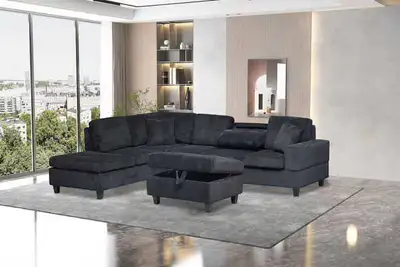 Sectional Sofa with Ottoman, View more