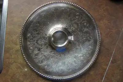 Wm Rogers 866 Silver Plate Serving Tray, View more