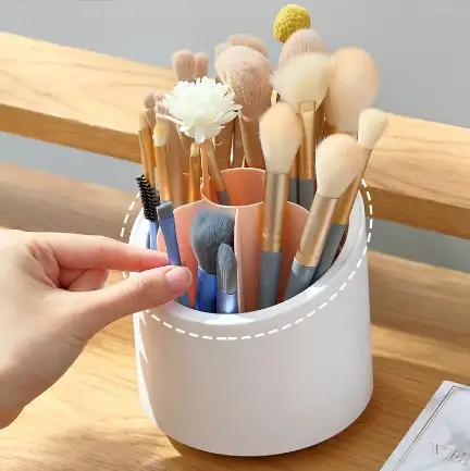 Spinning Cosmetic Box Brush Holder Stationery Storage Organizer in Storage & Organization in Oakville / Halton Region - Image 3