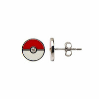 Pokemon ball earrings (pierced ears)