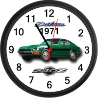 1971 Datsun 240Z (Racing Green) Custom Wall Clock - Brand New