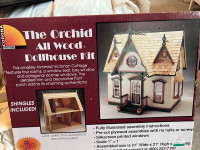 The orchid all wood dollhouse kit 