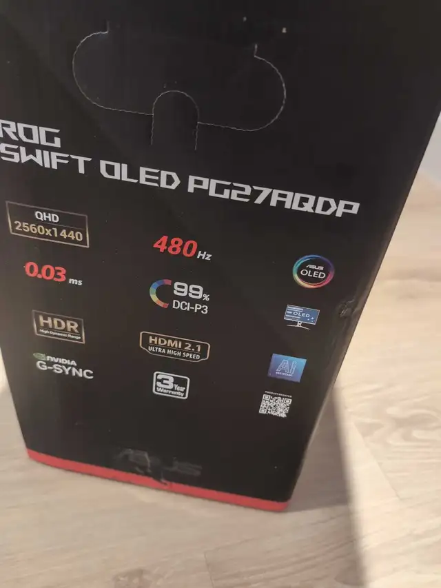 ROG PROFESSIONAL GAMING MONITOR, OLED, 480 HRZ!!!  in Monitors in City of Montréal - Image 6