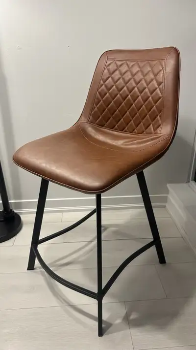 Bar stool from Structube; purchased less than a year. 61 cm Selling two: $80 each, or two for $150