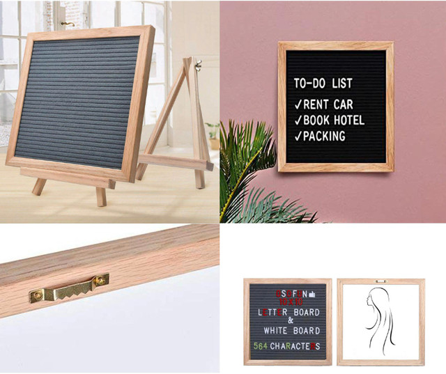 Letter Board 10×10 Inches Felt Letter Boards with Red, White in Arts & Collectibles in Mississauga / Peel Region - Image 3