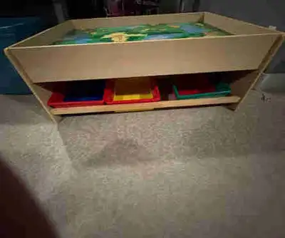 This is a kids train/activity table, perfect for creative play and learning. This table comes with a...