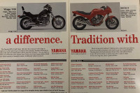 1992 Yamaha Seca II/Virago 1100 2-Page Original Ad