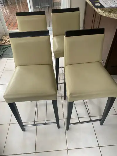 4 Counter Bar Stools -Leather, View more