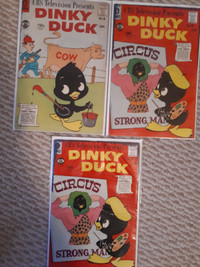 Dinky Duck Pines Comic lot x 3 CBS Television Presents 1958