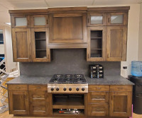 Display Unit | Barona Hickory Kitchen w/ Black Chalk For Sale