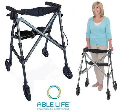 NewABLE LIFE SPACE SAVER ROLLATOR - LIGHTWEIGHT FOLDING, View more
