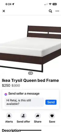Queen Ikea Trysil bed