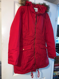 Modern  Eternity Parka/Jacket/Coat ,Red, M size ,UK :L