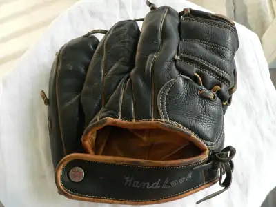 1950s Cooper Weeks Leather 3 Finger Baseball Glove. Groundhog., View more