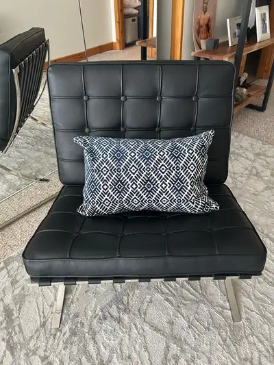 Leather Barcelona Chair, View more