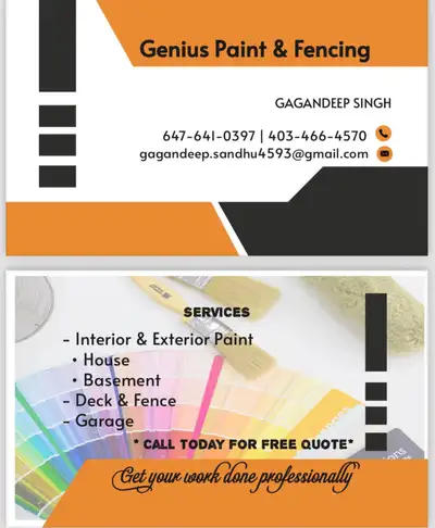 Hi there I am a experienced painter here. Specialized in: -Interior paint -Exterior paint -Fence -De...